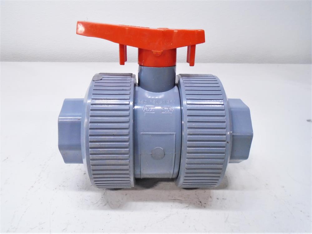 Chemtrol Nibco 2" CPVC EPDM Ball Valve, SOC/THD, Model D, FIG# U5 1TB-E